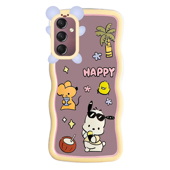 Samsung Galaxy A24 Kılıf Marla Seri Desenli Silikon Kapak - Resim 2