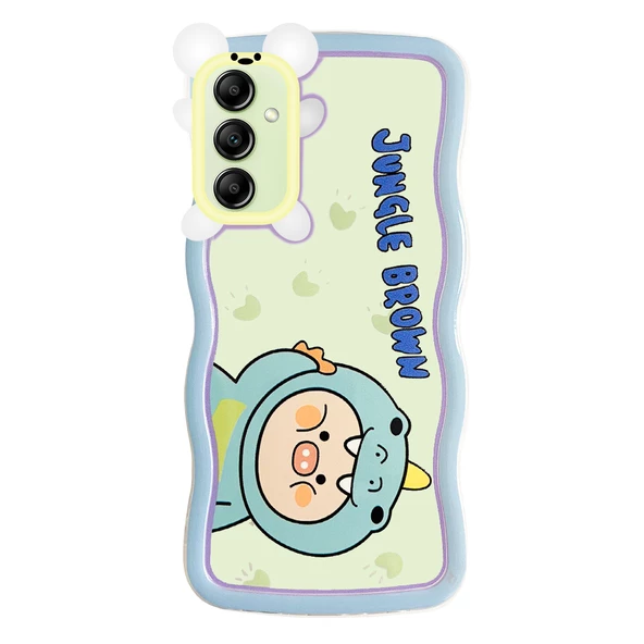 Samsung Galaxy A14 Kılıf Marla Seri Desenli Silikon Kapak - 8