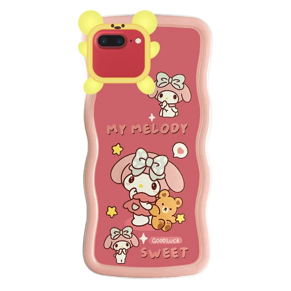 iPhone 7 Plus / 8 Plus Kılıf Marla Seri Desenli Silikon Kapak - 6