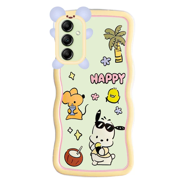 Samsung Galaxy A14 Kılıf Marla Seri Desenli Silikon Kapak - 2