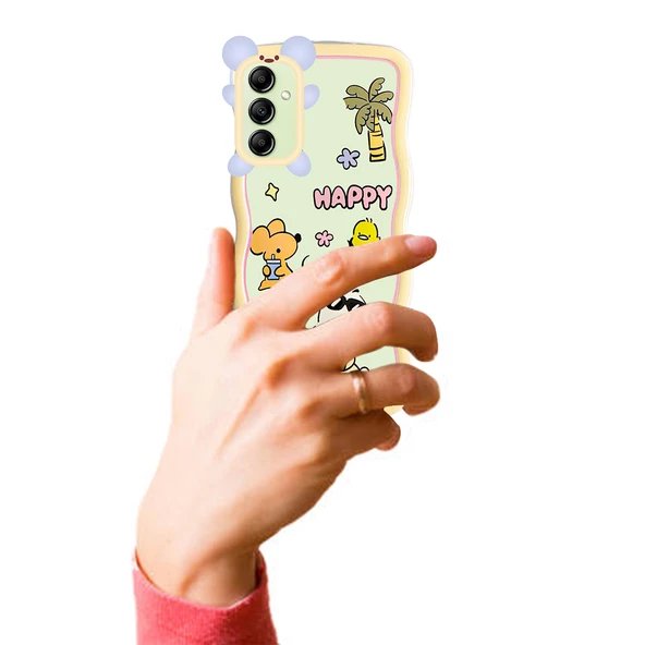 Samsung Galaxy A14 Kılıf Marla Seri Desenli Silikon Kapak - 3