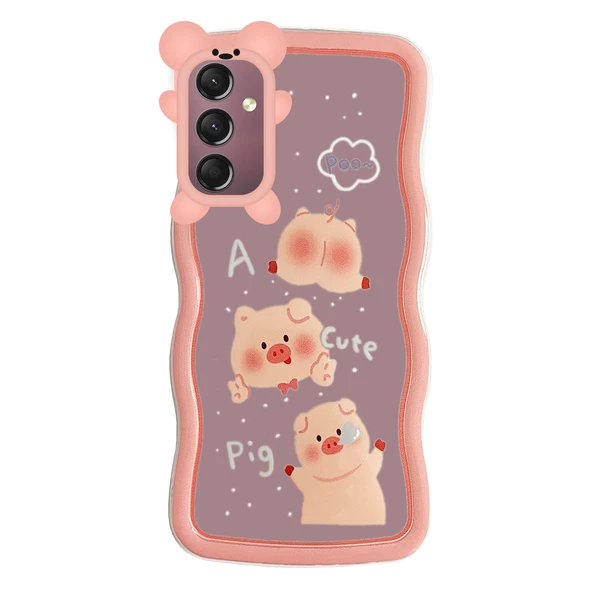 Samsung Galaxy A24 Kılıf Marla Seri Desenli Silikon Kapak - Resim 10