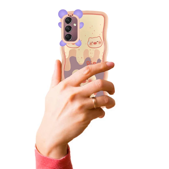 Samsung Galaxy A24 Kılıf Marla Seri Desenli Silikon Kapak - Resim 5