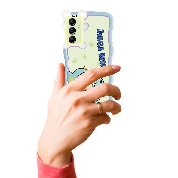 Samsung Galaxy A14 Kılıf Marla Seri Desenli Silikon Kapak - 9