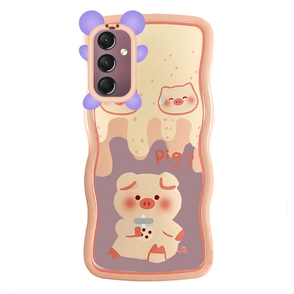 Samsung Galaxy A24 Kılıf Marla Seri Desenli Silikon Kapak - Resim 4