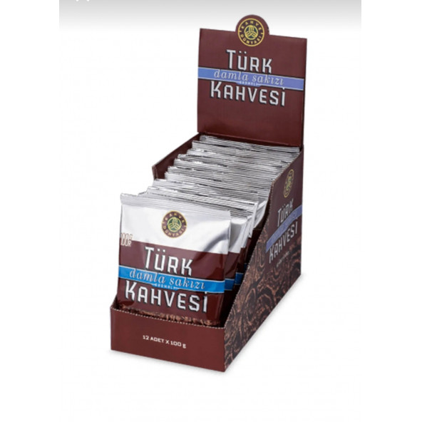 KAHVE DÜNYASI DAMLA SAKIZLI TÜRK KAHVESİ 100 GR X 12 ADET