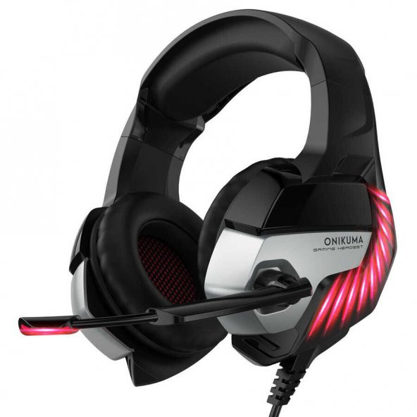 KNY Onikuma K5 Pro-3.5 MM Jack Kablolu Kulak Üstü Mikrofonlu Oyuncu Kulaklığı Siyah