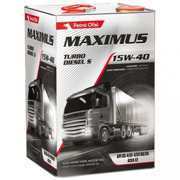 Petrol Ofisi Maximus Turbo Dizel S 15w-40 18 lt Motor Yağı