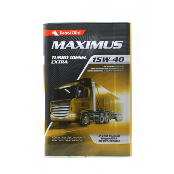 Petrol Ofisi Maximus Turbo Dizel Extra 15w-40 18 lt Motor Yağı