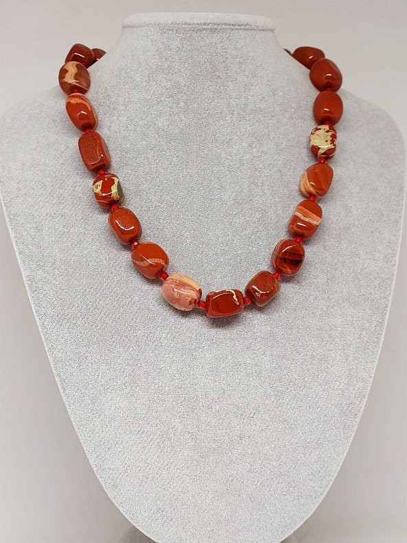 Jasper Taşı Şekilli Kolye (39825) ürün görseli