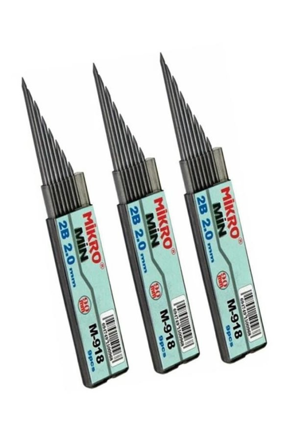 2.0 Mm Kalın Uçlu Versatil Kalem Sarı Renk 1 Adet ve 2.0 Mm Kalın Uç Siyah 3 Adet Kalın Uçlu Mekanik Kalem - 3