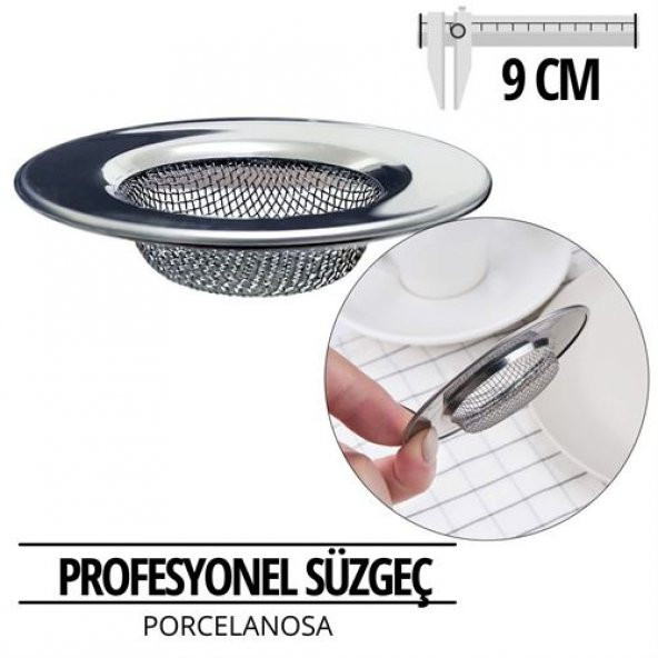 TransForMacion 12+2 ADET Profesyonel 9 cm Çap Lavabo Süzgeci Porcelanosa