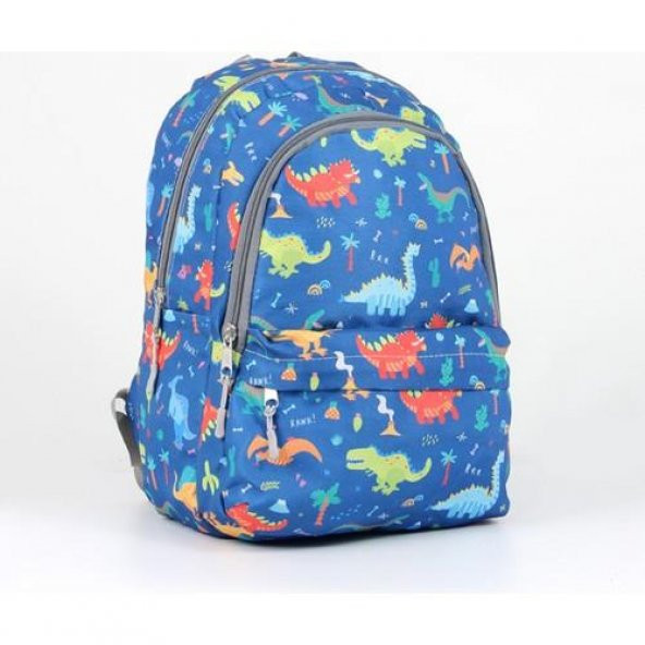 Cambridge Polo Club Üçlü Okul Çanta Seti Dinozor Mavi PLCAN2079 303 - 2