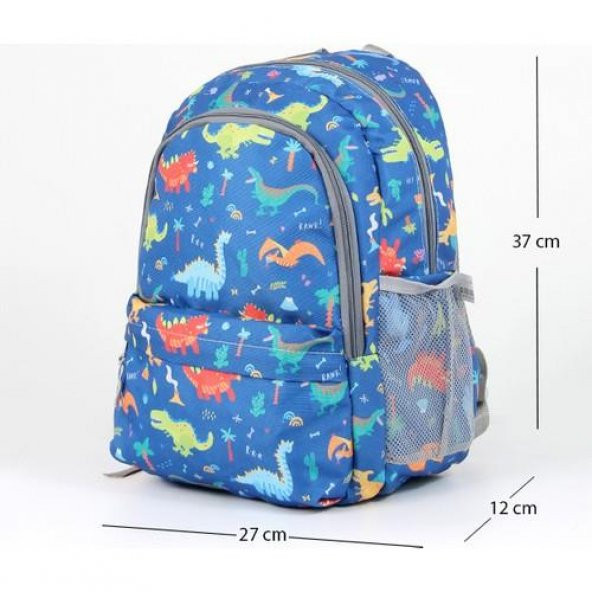 Cambridge Polo Club Üçlü Okul Çanta Seti Dinozor Mavi PLCAN2079 303 - 8