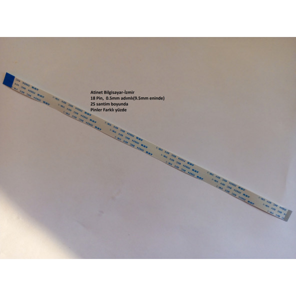 Awm 20624 80C 60V Vw-1 Flex kablo 18 Pin, 25 santim Ters Flex 18-0.5-25B ürün görseli 1