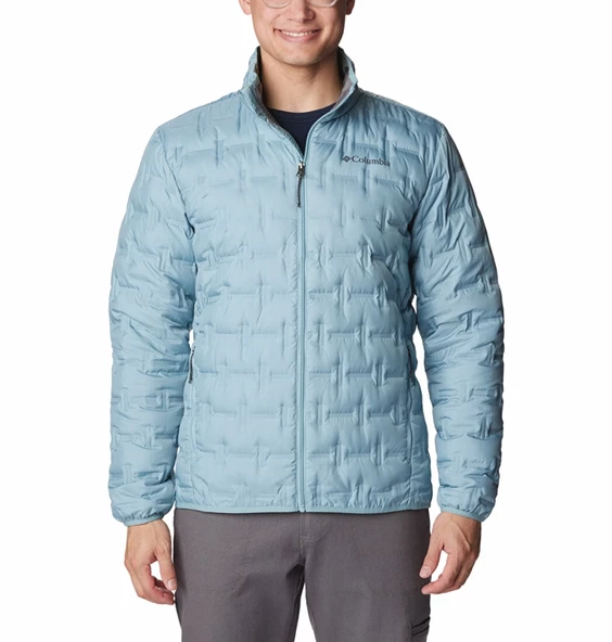 Columbia Delta Ridge Down Jacket Erkek Outdoor Mont Mavi WO0955-460