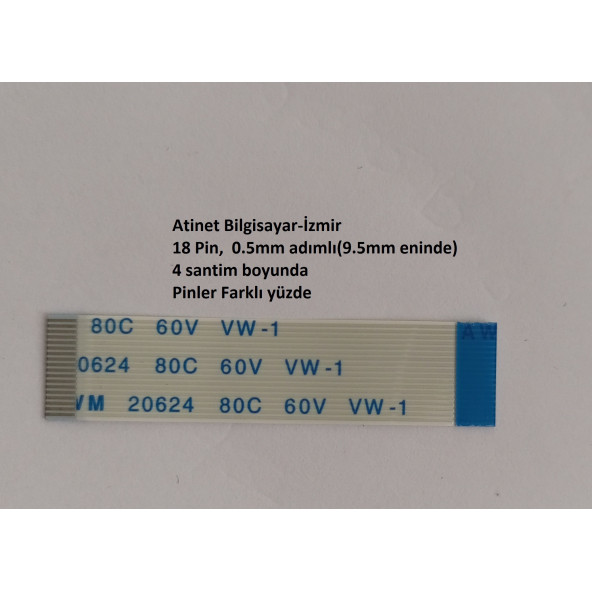 Asus N53S N53SM N53SN N53SV Power Flex Kablosu 18 Pin 18-0.5-4B