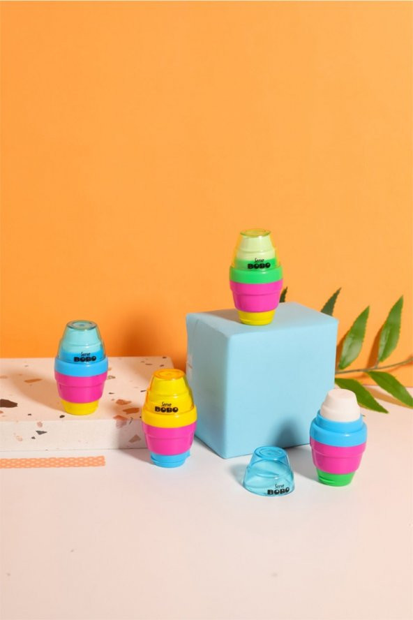 Bobo Silgili Kalemtıraş - 4lü Set - 2