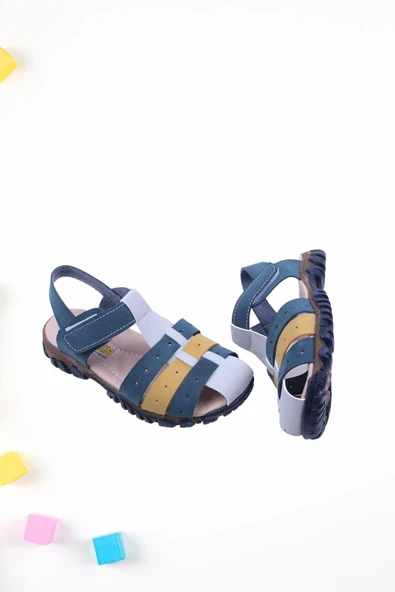 Walkenzo Arzen-2882 Erkek Çocuk Ortopedik Sandalet Ayakkabı - 3