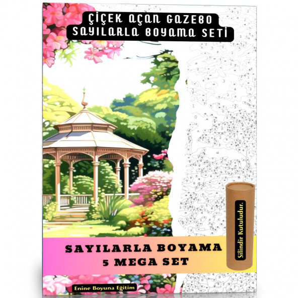 Sayılarla Boyama Süper Seti (Çiçek Açan Gazebo)