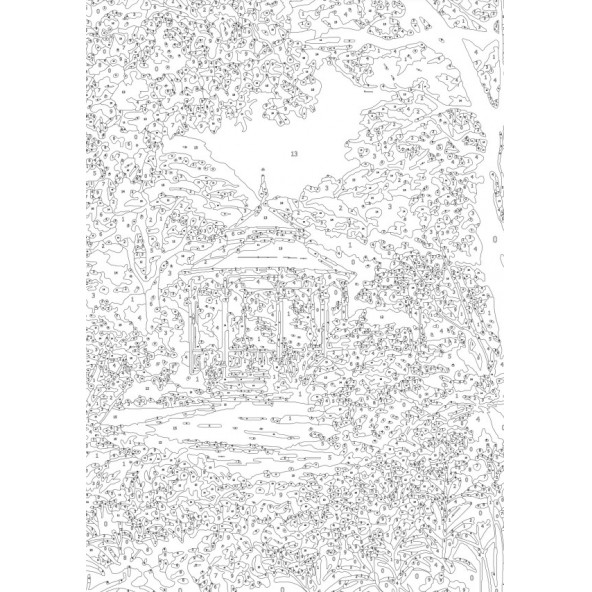 Sayılarla Boyama Süper Seti (Çiçek Açan Gazebo) - 4