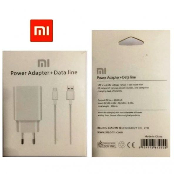 Xiaomi Redmi Mi Şarj Aleti Ve Micro Usb Data Kablosu Mdy 08 - 2