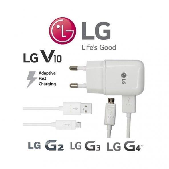 Lg V10-G2-G3-G4 Hızlı Şarj Cihazı Aleti Ve Kablosu - 2