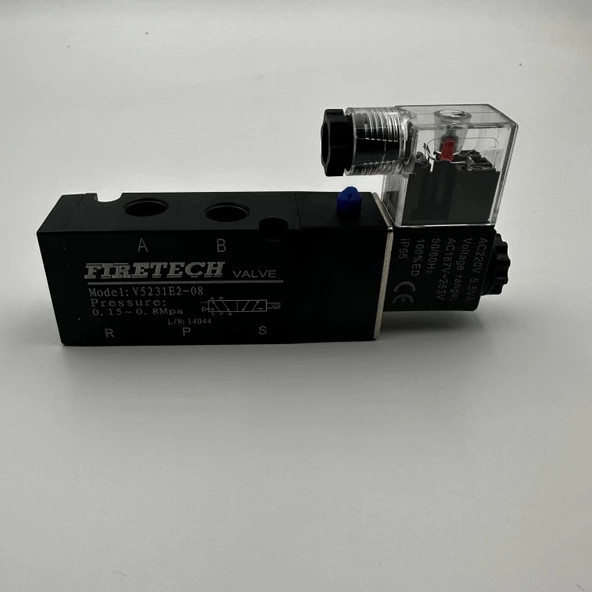 Pnömatik Valf Ventil 4V410-08 1/4 - 5/2 BY 12V/24V/110V/220V - 8