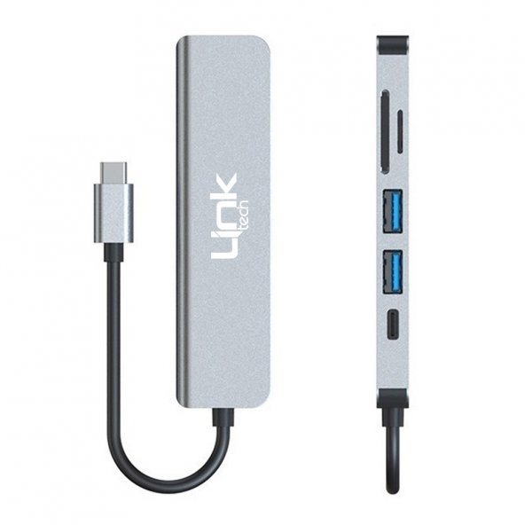 LinkTech A197 Premium 6in1 4K Ultra HD 100W PD Type-C Girişli HUB Çoklayıcı - 4