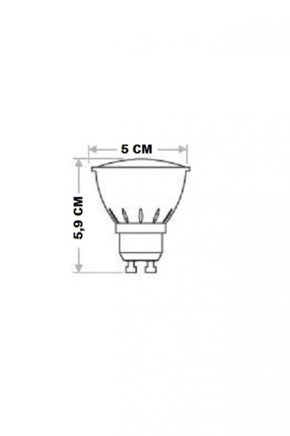 Ct-4240 5 Watt Gu10 Duylu Led Ampul Günışığı 5 Adet - 2
