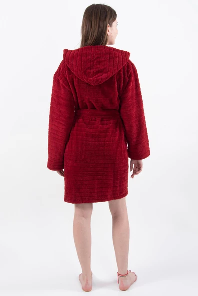 Comfy | Kapşonlu Wellsoft Peluş Bornoz Sabahlık | Robdeşambr Kadın Bornoz - 6