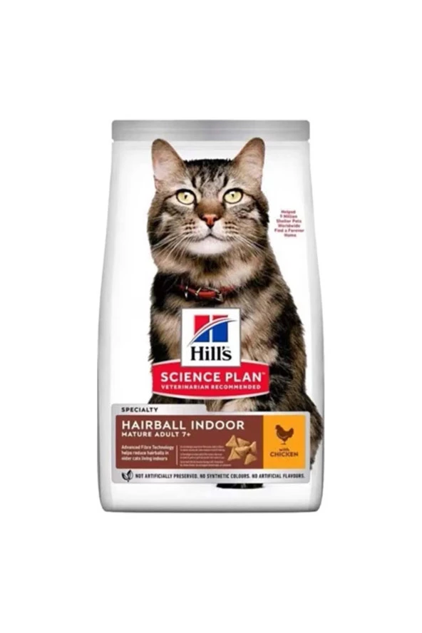 Hills Mature 7+ Hairball Tüy Yumağı Kontrolü Yaşlı Kedi Maması 1.5 Kg