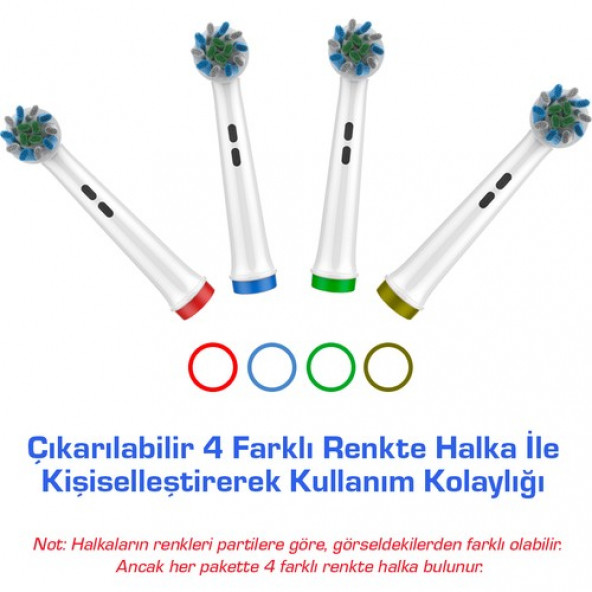 Oral-B Için Yedek Diş Fırçası, Oral B Braun Elektrikli Diş Fırçası Ve Şarjlı Diş Fırçası 8 Adet Başlık - 6