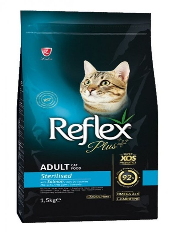 Reflex Plus Somonlu Kısırlaştırılmıs Yetişkin Kedi Maması 8 kg ürün görseli