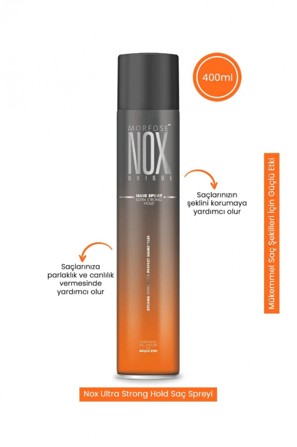 Morfose NOX Saç Spreyi Ultra Güçlü Etki 400 Ml 2 Adet - 2