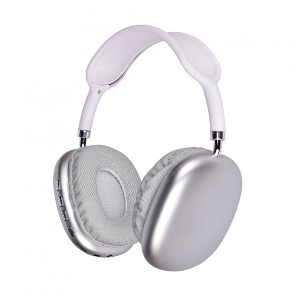 KNY P9 Ayarlanabilir Renkli Kulak Üstü Bluetoothlu Kulaklık Gri