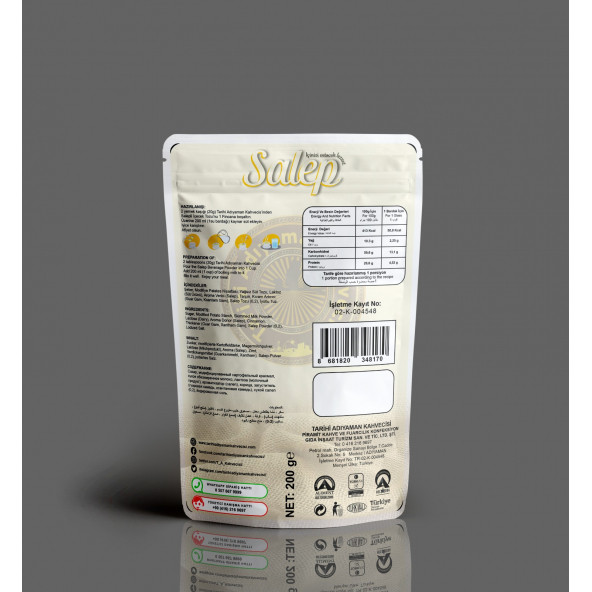 Tarihi Adıyaman Kahvecisi Salep 200 g 5 adet - 2