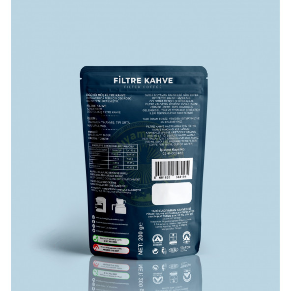 Tarihi Adıyaman Kahvecisi Filtre Kahve 200 g 5 adet - 2