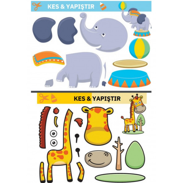 Kes Birleştir YAPIŞTIR Etkinlik Kitabı (2-7 Yaş İçin) - 3