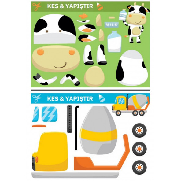 Kes Birleştir YAPIŞTIR Etkinlik Kitabı (2-7 Yaş İçin) - 4