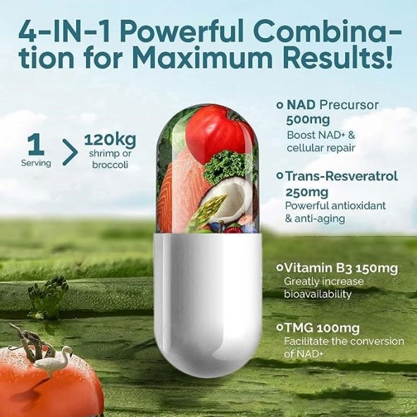 Solodate NAD + Resveratrol 60 Kapsül - 2