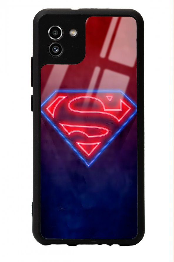 Spoyi Samsung A-03 Neon Superman Tasarımlı Glossy Telefon Kılıfı