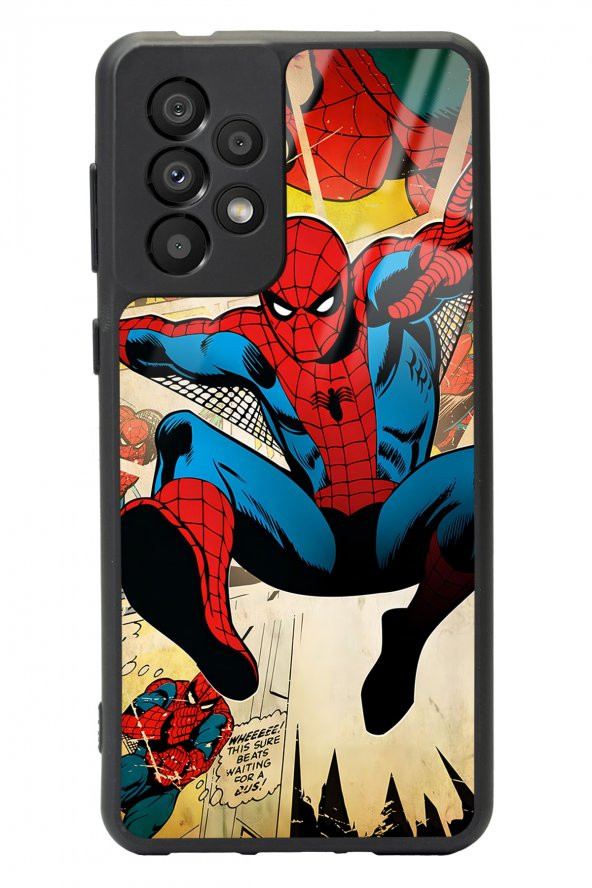 Spoyi Samsung A-33 Spider-man Örümcek Adam Tasarımlı Glossy Telefon Kılıfı