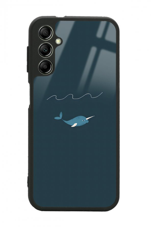 Spoyi Samsung A34 Doodle Fish Tasarımlı Glossy Telefon Kılıfı