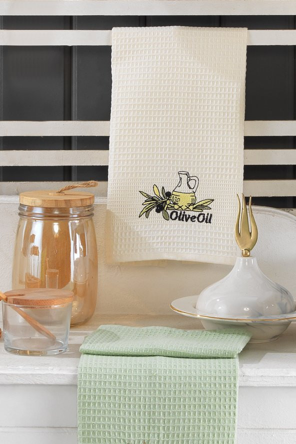 6lı Nakışlı Mutfak Havlu Seti 40x60 cm - 4