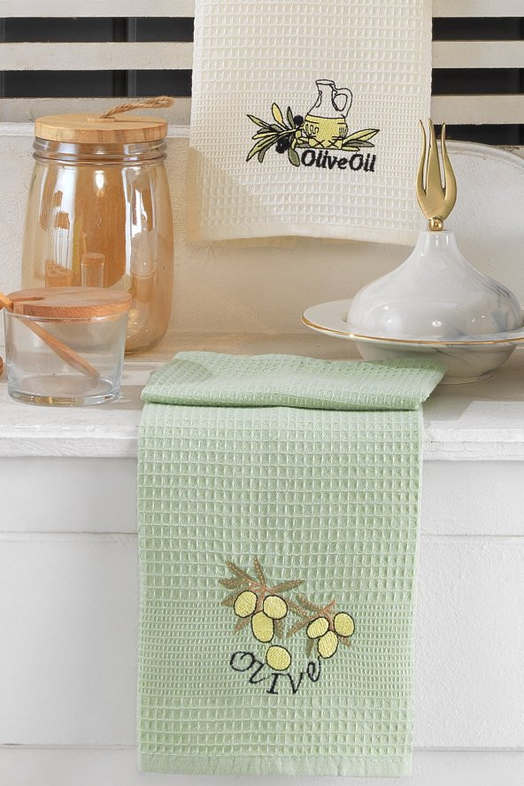 6lı Nakışlı Mutfak Havlu Seti 40x60 cm - 5