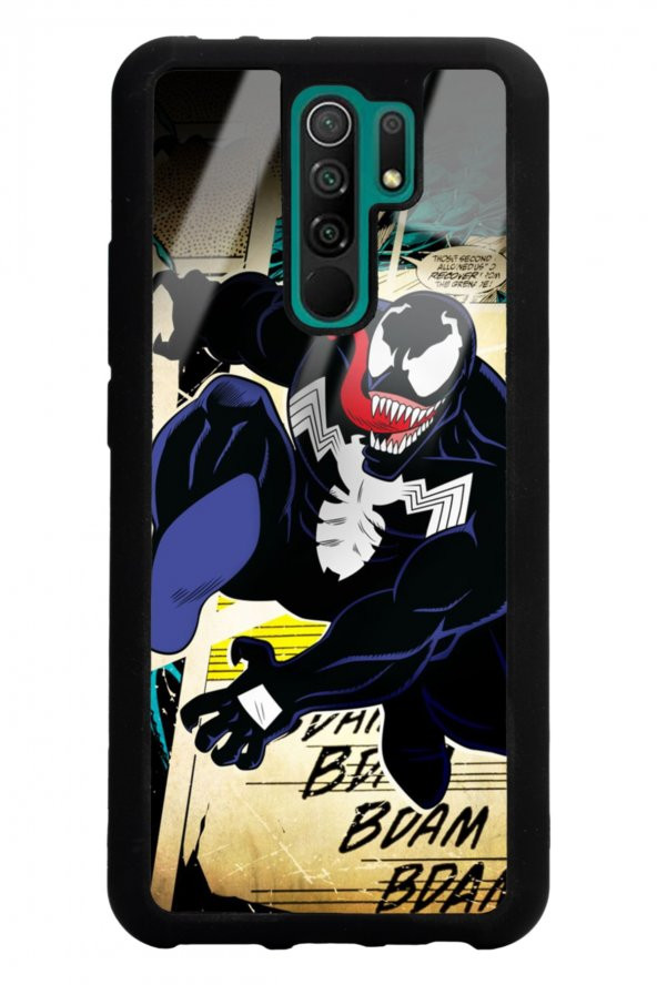 Spoyi Xiaomi Redmi 9 Venom Tasarımlı Glossy Telefon Kılıfı - 1
