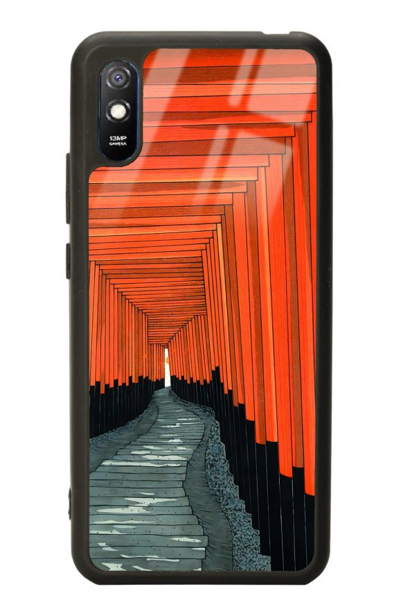 Spoyi Xiaomi Redmi 9A Pastel Pencereler Tasarımlı Glossy Telefon Kılıfı