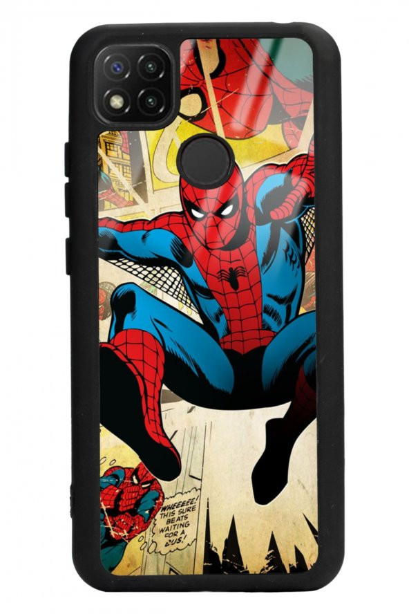 Spoyi Xiaomi Redmi 9c Spider-man Örümcek Adam Tasarımlı Glossy Telefon Kılıfı