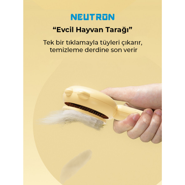 NEUTRON Akıllı Kedi Tüy Temizleme Cihazı NTL-HR-02-T - 4